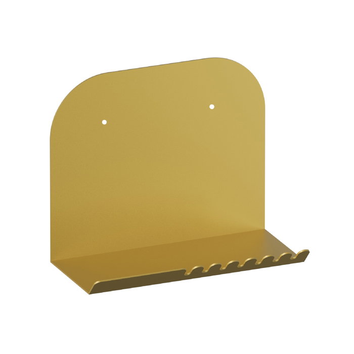 Hanah Home Estantería de Pared de Metal Dorado